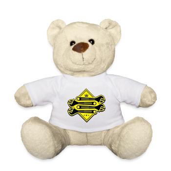 Clé de vis - Nounours - blanc - Devant