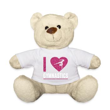 I Love Gymnastics, Gymnastics, Gymnast - Teddy - Weiß - Vorne