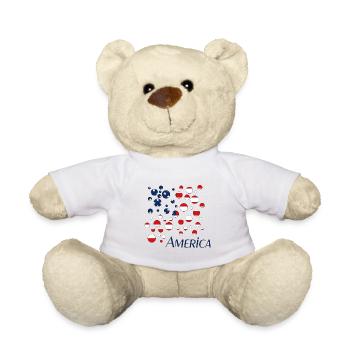 America Usa - Teddy - Weiß - Vorne
