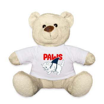 Cats and shark costume - Teddy Bear - white - Front