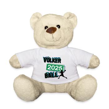 Völkerball Spieler Team Turnier Mannschaft in 2025 - Teddy - Weiß - Vorne