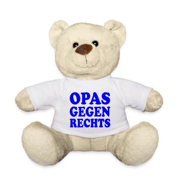 Opas gegen rechts - Teddy - Weiß - Vorne
