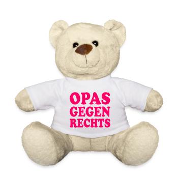 Opas gegen rechts - Teddy - Weiß - Vorne