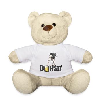 Durst Bier Trinken Alkohol Liebhaber - Teddy - Weiß - Vorne