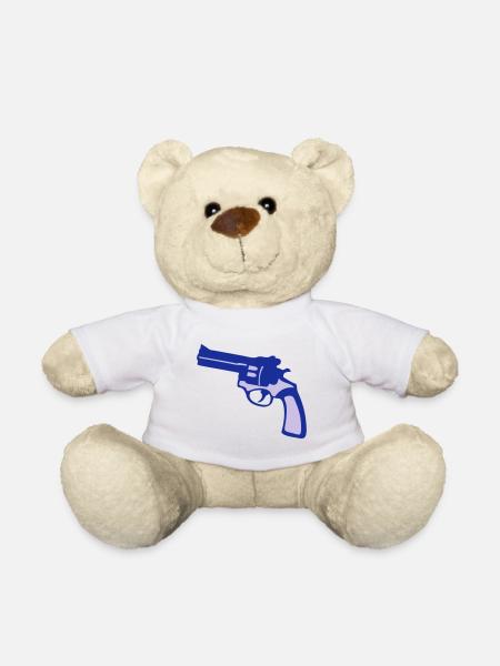 Pistole Revolver Pistole - Teddy - Weiß