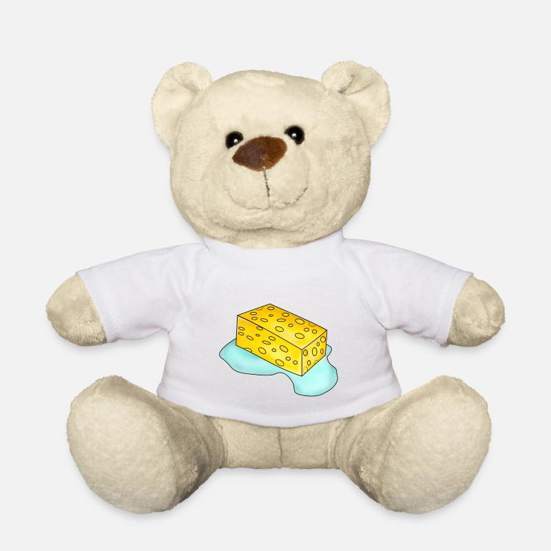 Éponge avec de l’eau - Nounours - blanc