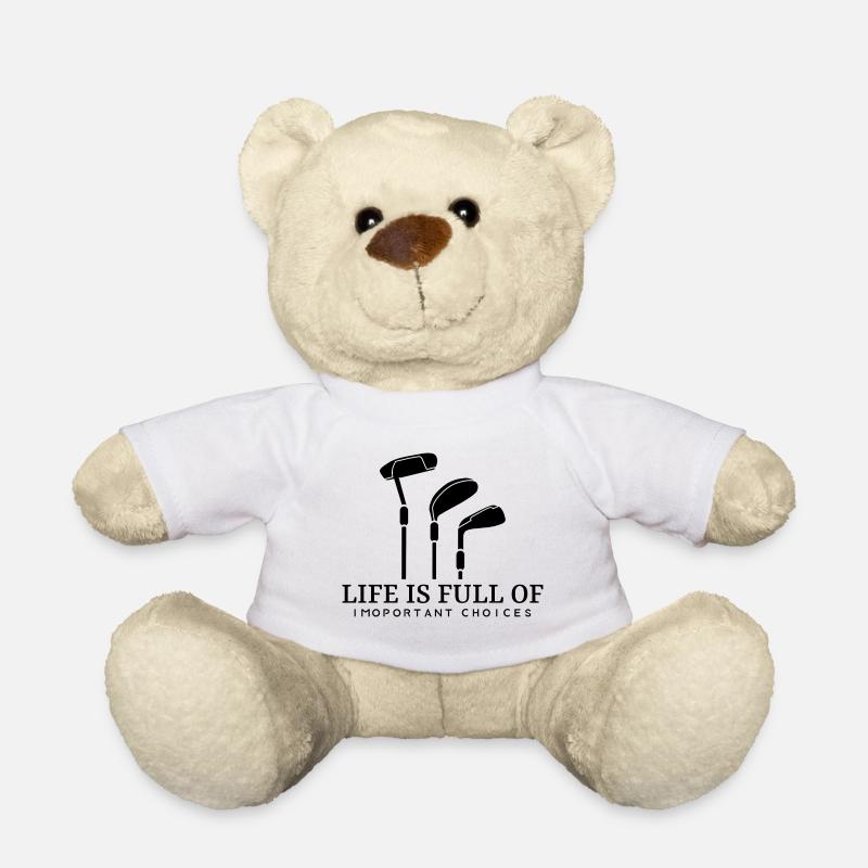 Golf Golfer Golfspieler Golfschläger Spruch Golfen - Teddy - Weiß