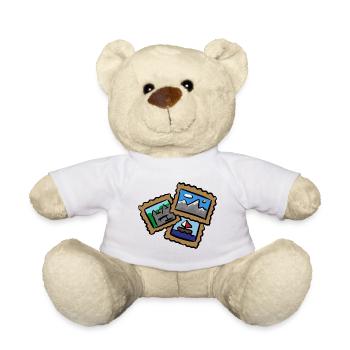 Briefmarken Reisen Postkarten Briefmarkensammlung - Teddy - Weiß - Vorne