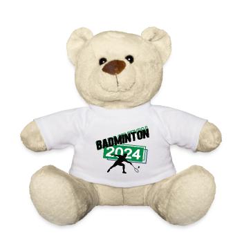 Badminton Spieler Team Turnier Mannschaft in 2024 - Teddy - Weiß - Vorne