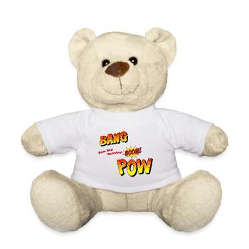 Bang Boom Pow - Comic - Teddy Bear - white - Front