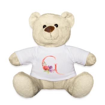 Letter G - Teddy Bear - white - Front
