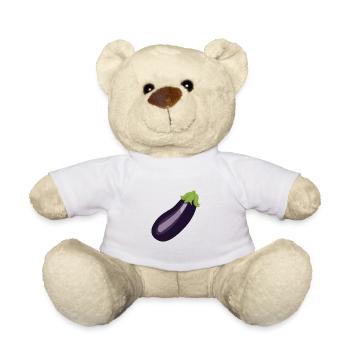 Aubergine - Nounours - blanc - Devant