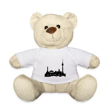 Berlin Skyline Premium Design - Nounours - blanc - Devant