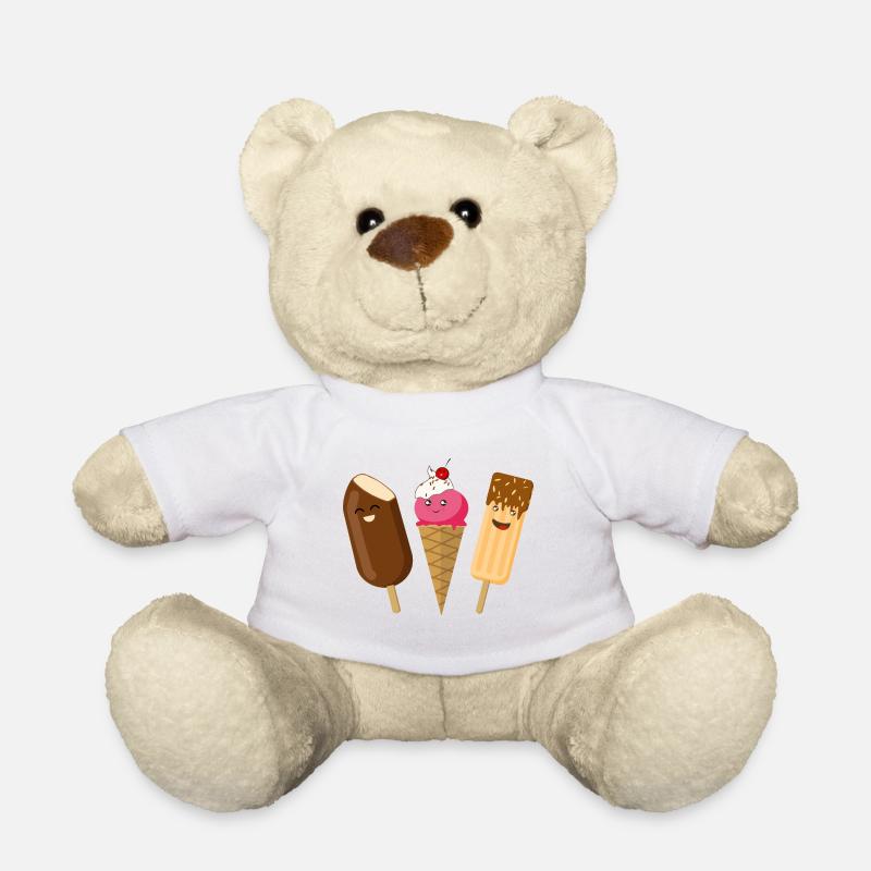 Trois de glace - Nounours - blanc