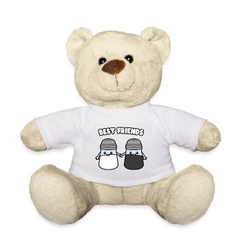 SALT PEPPER - Teddy Bear - white - Front