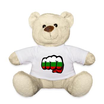 Bulgarien Flagge Hand Faust - Teddy - Weiß - Vorne