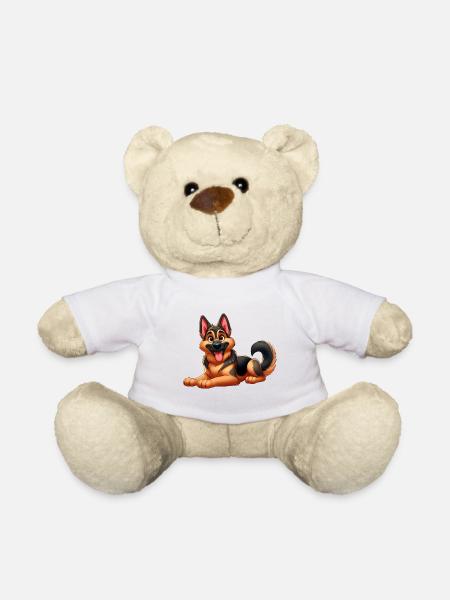 berger allemand 3 - Nounours - blanc