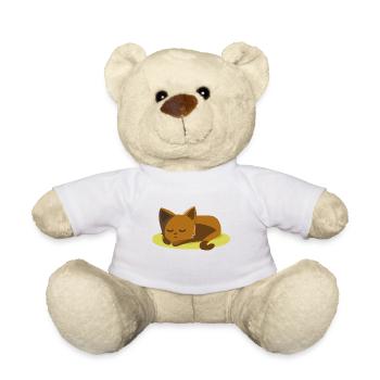 Sommeil chat - Nounours - blanc - Devant