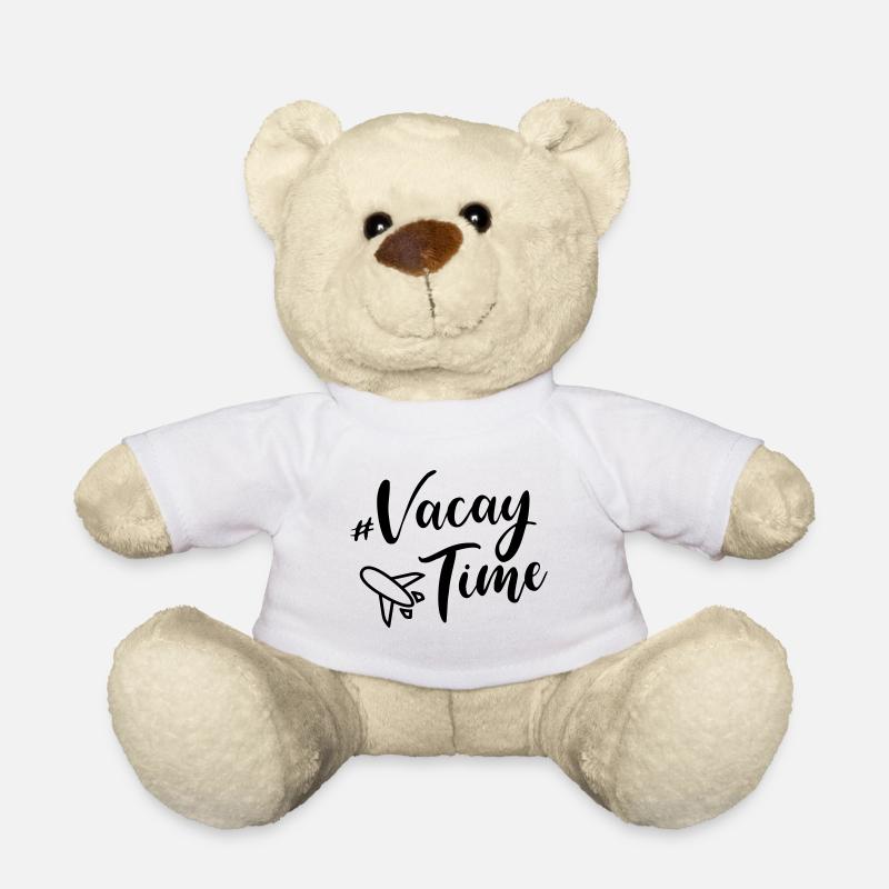 avion de vacances - Nounours - blanc