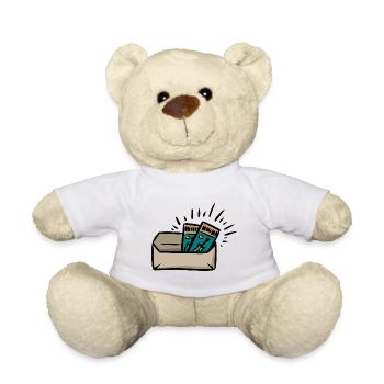Concert tickets invitation gift music concert - Teddy Bear - white - Front