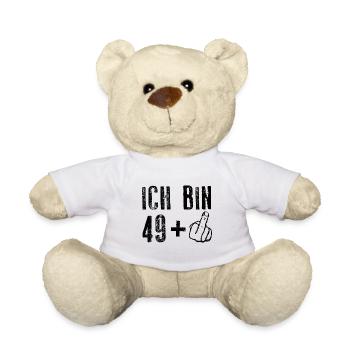 50. Geburtstag Ich Bin 49+ - Teddy - Weiß - Vorne