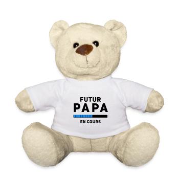 Futur Papa en cours - Nounours - blanc - Devant