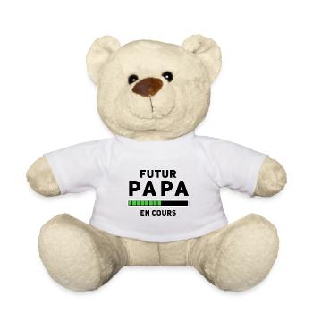 Futur Papa en cours - Nounours - blanc - Devant
