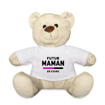 Futur Maman en cours - Nounours - blanc - Devant