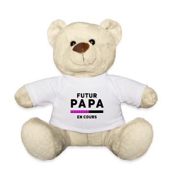 Futur Papa en cours - Nounours - blanc - Devant