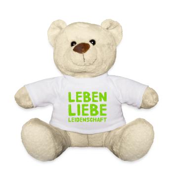 ich lebe ein leidenschaftliches Leben - Teddy - Weiß - Vorne