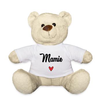 MAMIE. MAMAN. GRAND-MERE. FÊTE DES MÈRES - Nounours - blanc - Devant