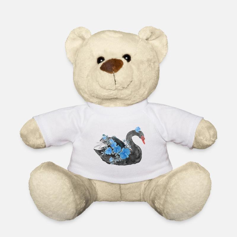Cygne noir - Nounours - blanc