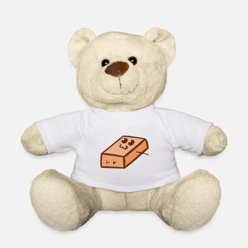 Briques en briques Heureux Drôle Cool - Nounours - blanc
