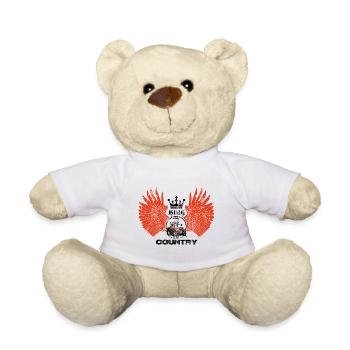 AILES roi du pays noir rouge sur blanc - Nounours - blanc - Devant