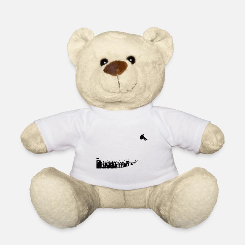 Skateboarder - Teddy Bear - white