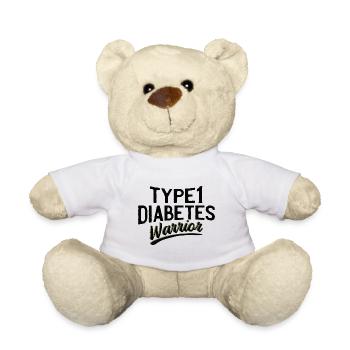 Diabetes Insulin Spruch Witzig Lustig Geschenkidee - Teddy - Weiß - Vorne