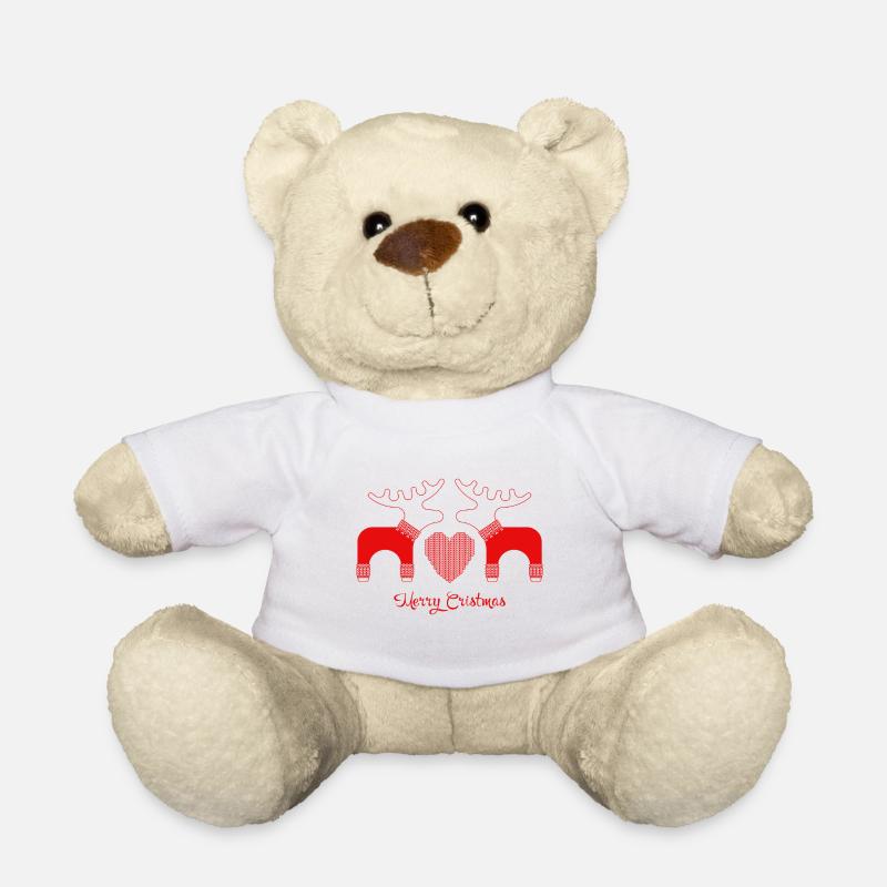 Adorable renne - Nounours - blanc