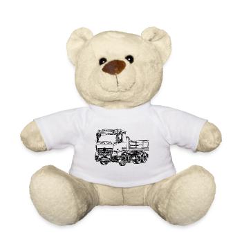Muldenkipper LKW Kipper Truck ciężarówka camion - Teddy - Weiß - Vorne