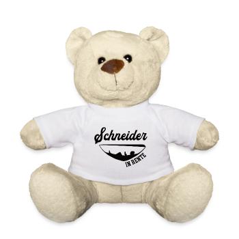 Schneider Rente Ruhestand Rentner Designer Mode - Teddy - Weiß - Vorne