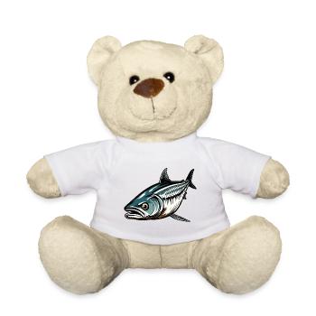 Fisch / Tier / Aquarium / Wasser / Teich / See - Teddy - Weiß - Vorne