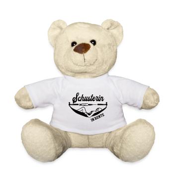 Schusterin in Rente Rentenbeginn Schusterei Frau - Teddy - Weiß - Vorne