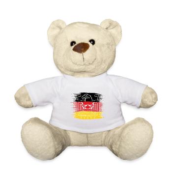 Deutschland Germany Fitness Bodybuilding - Teddy - Weiß - Vorne