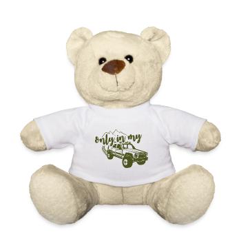 Seulement dans ma Jeep Cherokee - Nounours - blanc - Devant