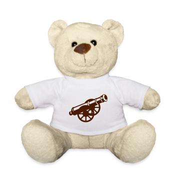 canon pirate vieux 601 - Nounours - blanc - Devant