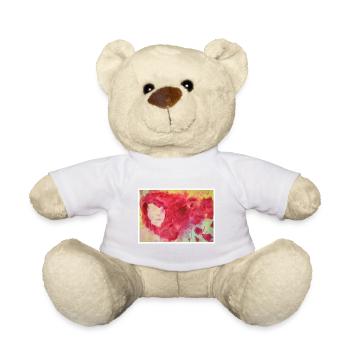 Original Kunstdruck "Redhead" - Teddy - Weiß - Vorne