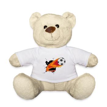 Soccer Soccer Hobby Fire Breakthrough - Teddy Bear - white - Front