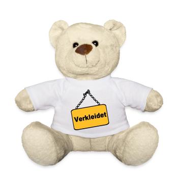 Party Shirt ,Feiern , Karneval, Verkleidet(25) - Teddy - Weiß - Vorne