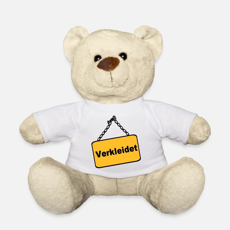Party Shirt ,Feiern , Karneval, Verkleidet(25) - Teddy - Weiß