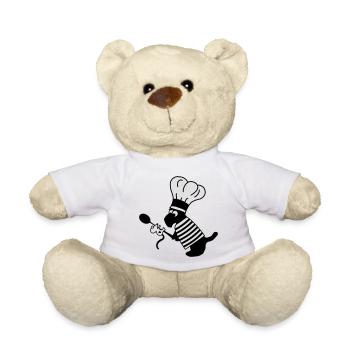 Freunde kochen Hund Maus - Teddy - Weiß - Vorne