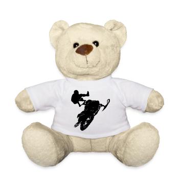 Motoneige pilote Stunts - Nounours - blanc - Devant